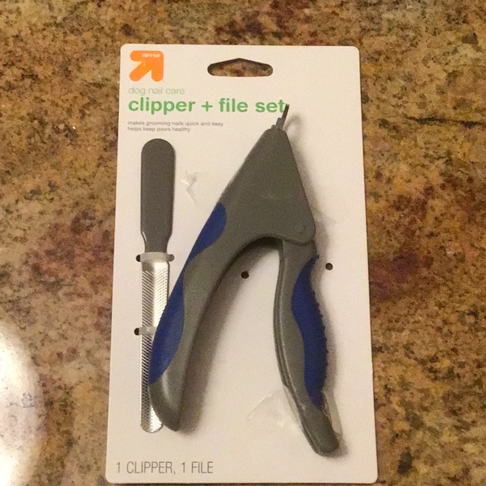 Dog nail clipper and file set